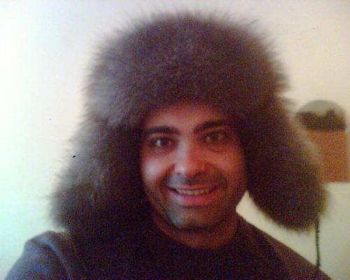 A traditional Russian fur cap